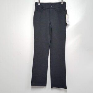 NYDJ Sculpt-Her Pants Womens 6 Marilyn Straight Charcoal Heathered MCPPMS2299